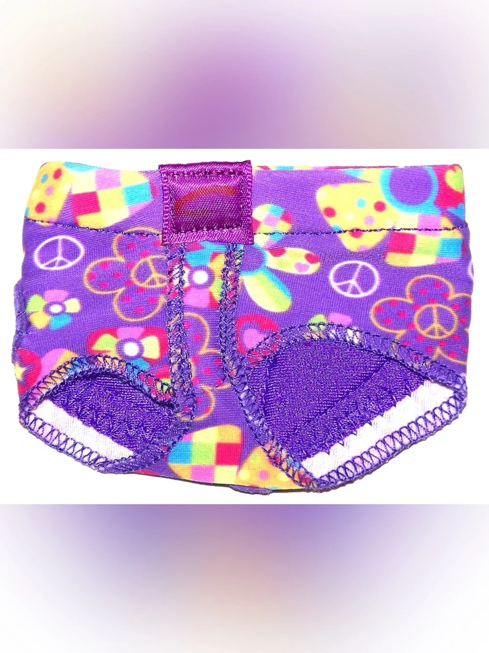 Capezio Jelz FootUndeez Shoe Foot Underwear Groovy Peace Heart - New - Women
